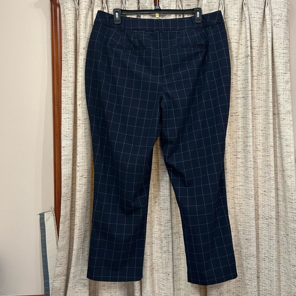 Lane Bryant 'The Lena' Navy Plaid Pants - Picture 4 of 5